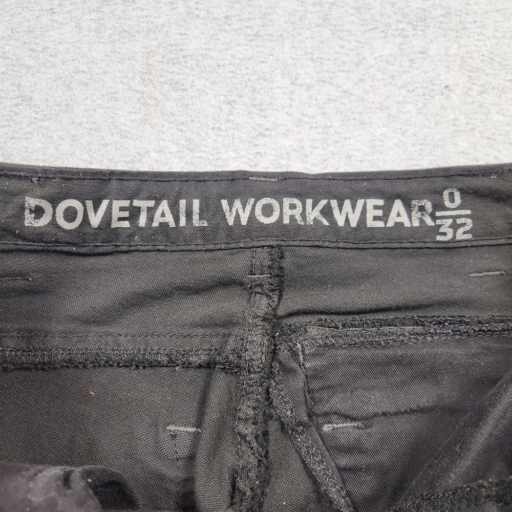 Dovetail Pants Womens 0 (26x30) Black Britt Utility Double Knee Work Cordura - Picture 5 of 15